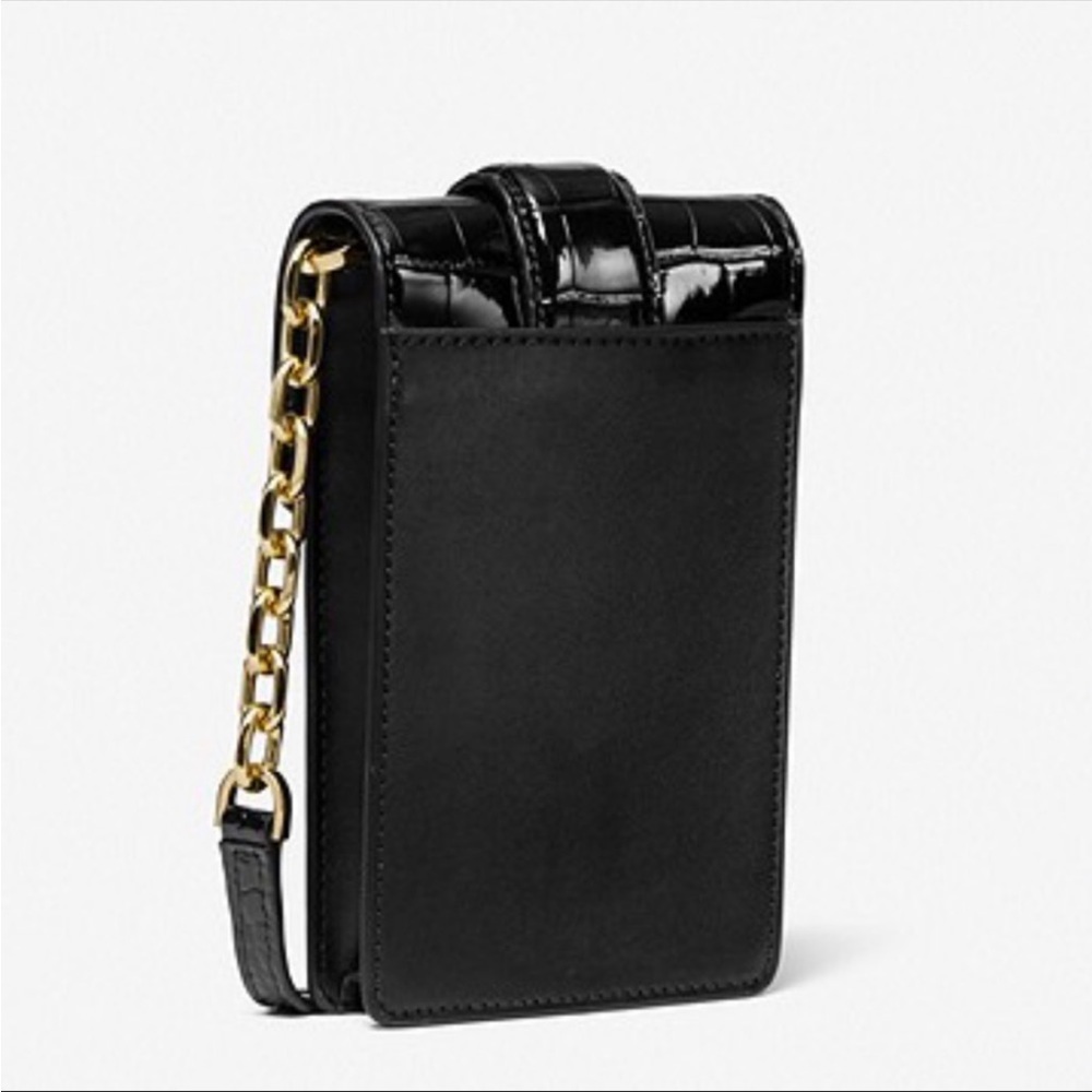 MICHAEL KORS
Carmen SM Printed Calf Hair and
Crocodile Embossed Faux Leather Bag - Picture 9 of 11